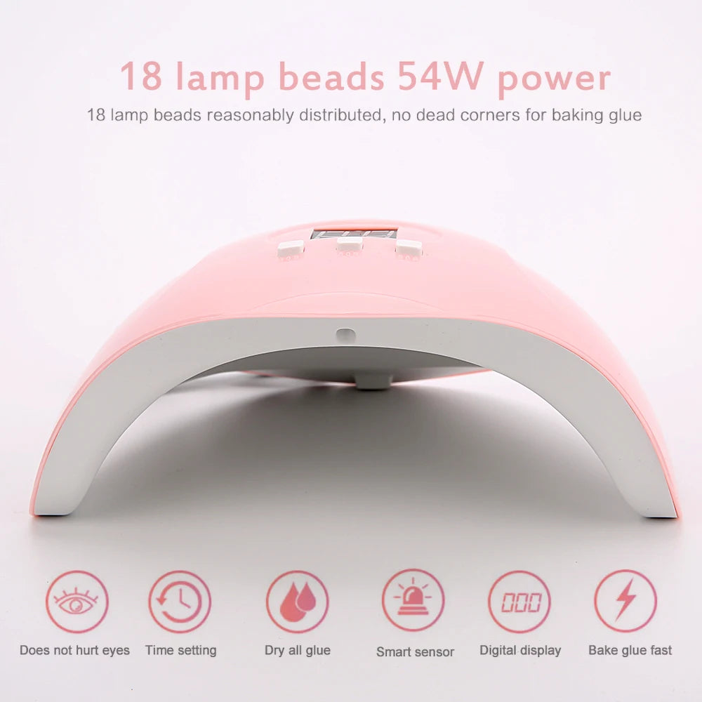 Nails Lamp UV Led Lamp Manicure 36W Nail Polish Drying Lamp Smart Sensor USB Rechargeable Nails Heating Dryer Tool