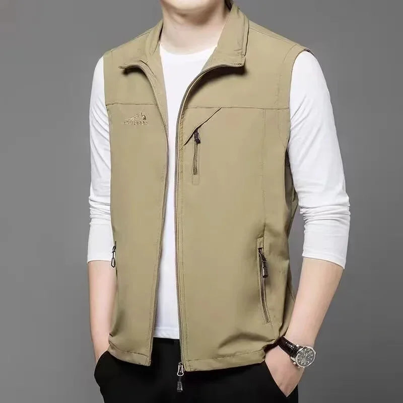 New Vest men thin sleeveless vest casual jacket jacket men vest