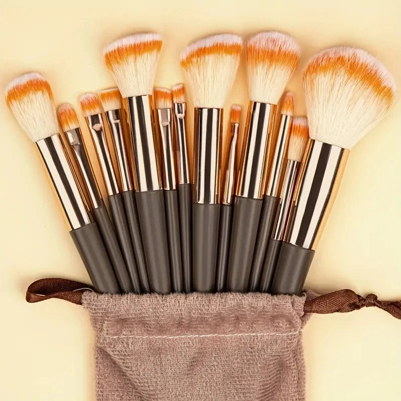 13Pcs Makeup Brushes Set Soft Fluffy Cosmetics Foundation Blush Powder Eyeshadow Kabuki Blending Makeup Brush Beauty Tools