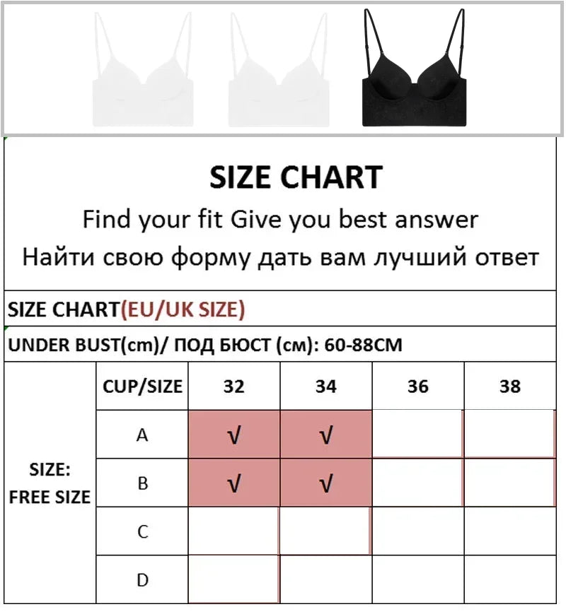 2024 Invisible Bra with Bare Open Back Sexy Women U Underwear Small Chest Pudh Up Gathered Lingerie Thin Vest Seamless Backless