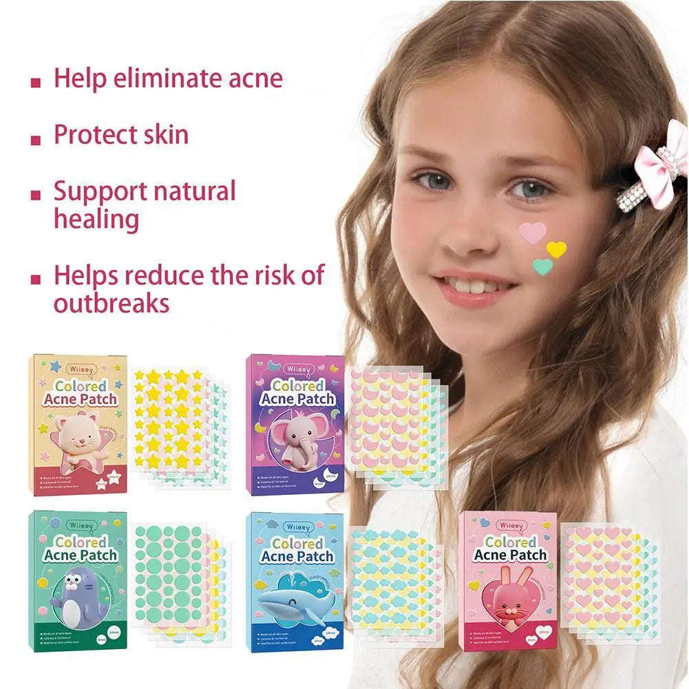 144Pcs/Set Star Pimple Patch Acne Colorful Invisible Acne Removal Skin Care Stickers Concealer Face Spot Beauty Makeup Tools