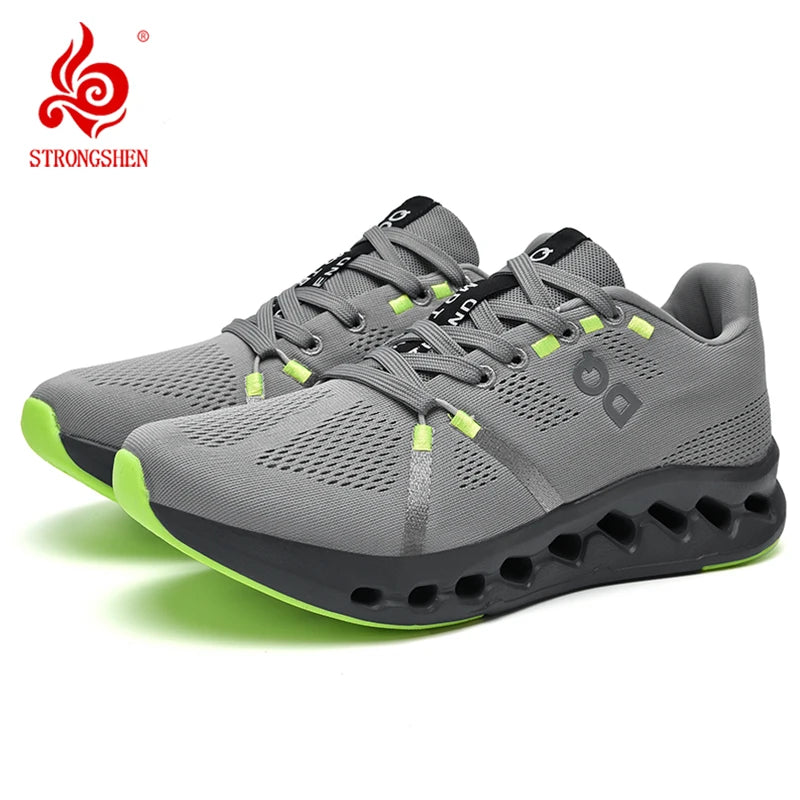 STRONGSHEN New Men Running Shoes Lightweight Sneakers Outdoor Sports Shoes Men Athletic Training Gym Shoes Platform Walking Shoe