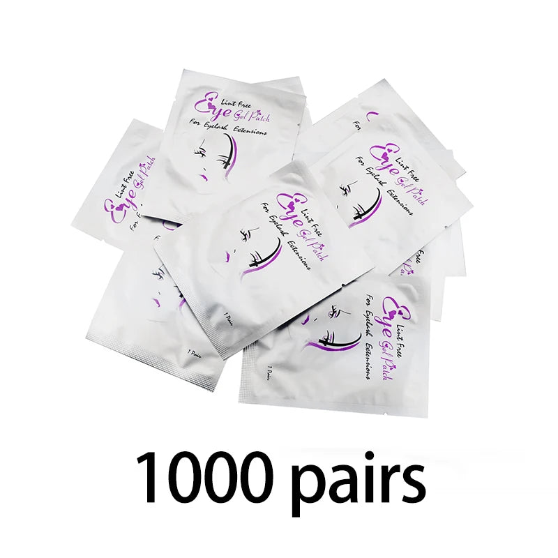 200/400/1000pairs Wholesale Hydrogel Eye Patch for Building Eyelash Extension Under Eye Pads Grafted Lash Stickers Beauty Tools