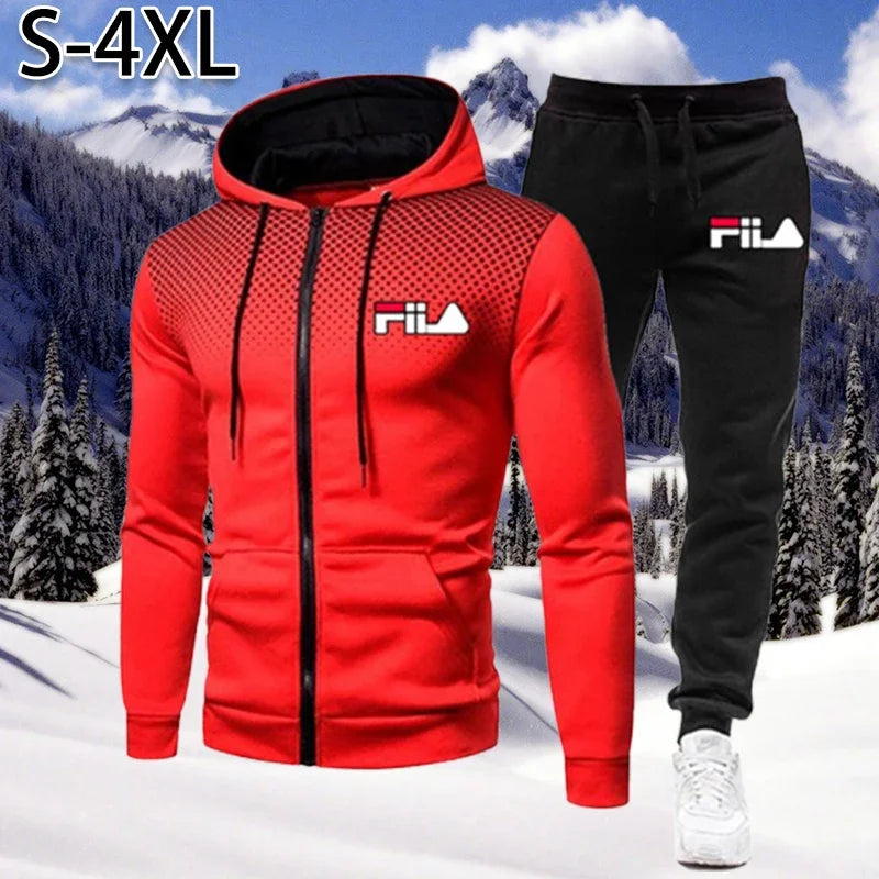 2024 Men's Sets Hoodies+Pants Autumn Sport Suits Casual Sweatshirts Tracksuit Sportswear Male Casual Sports Jacket Jogging Suit