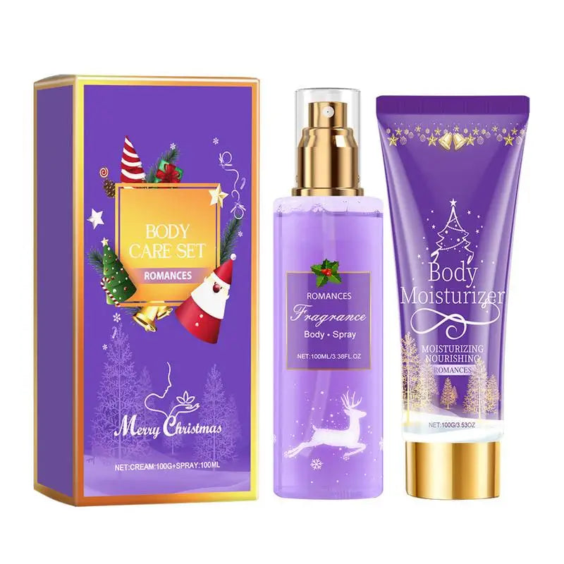 Body Care Travel Set Christmas Women's Body Lotion Fragrance Mist Fast Absorption Body Moisturizing Tool for Datings