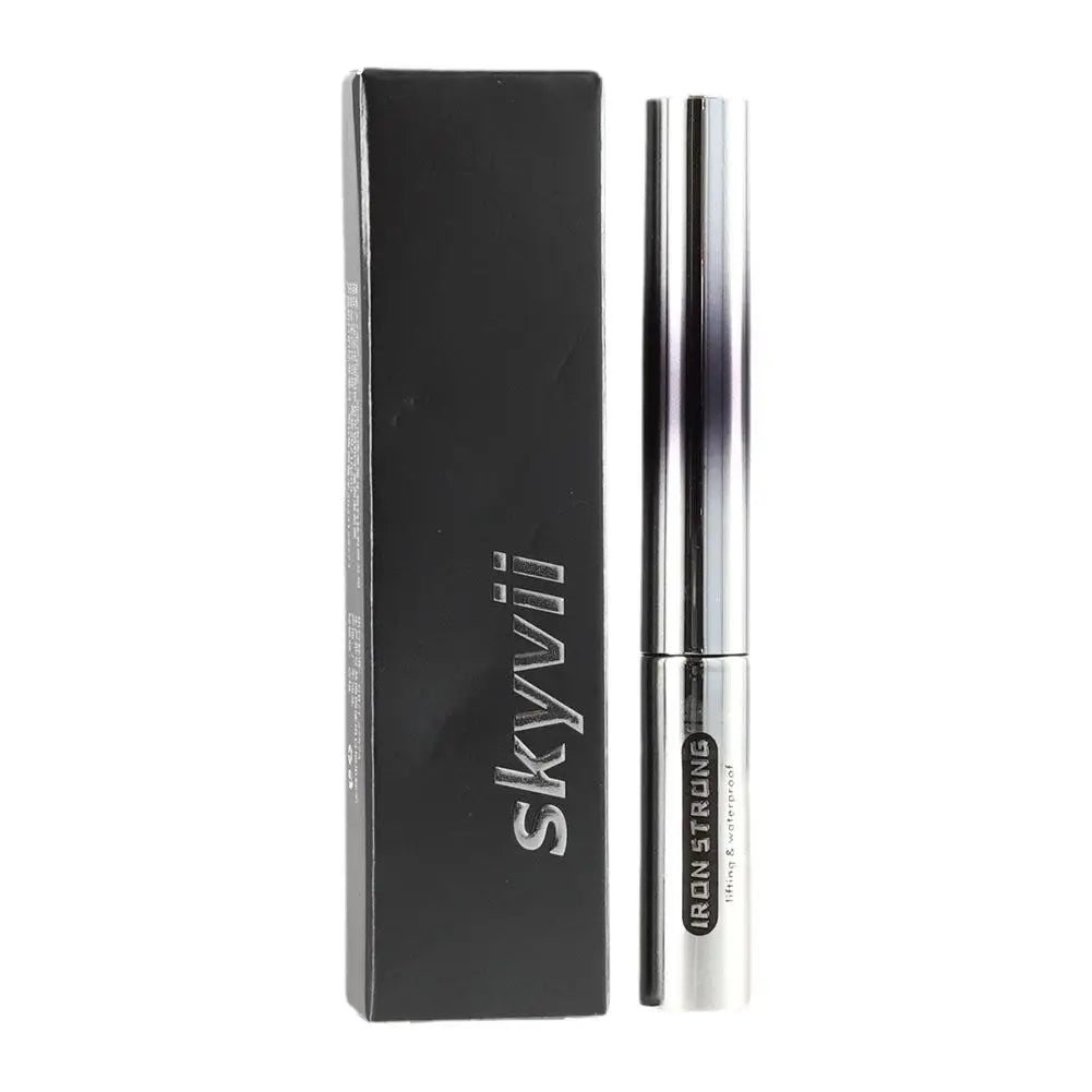 NEW High-Premium Black Metal Bar Type Head Mascara 3D Lengthens Eyelashes Small Steel Tube Lash Mascara Non-smudge Makeup Gel