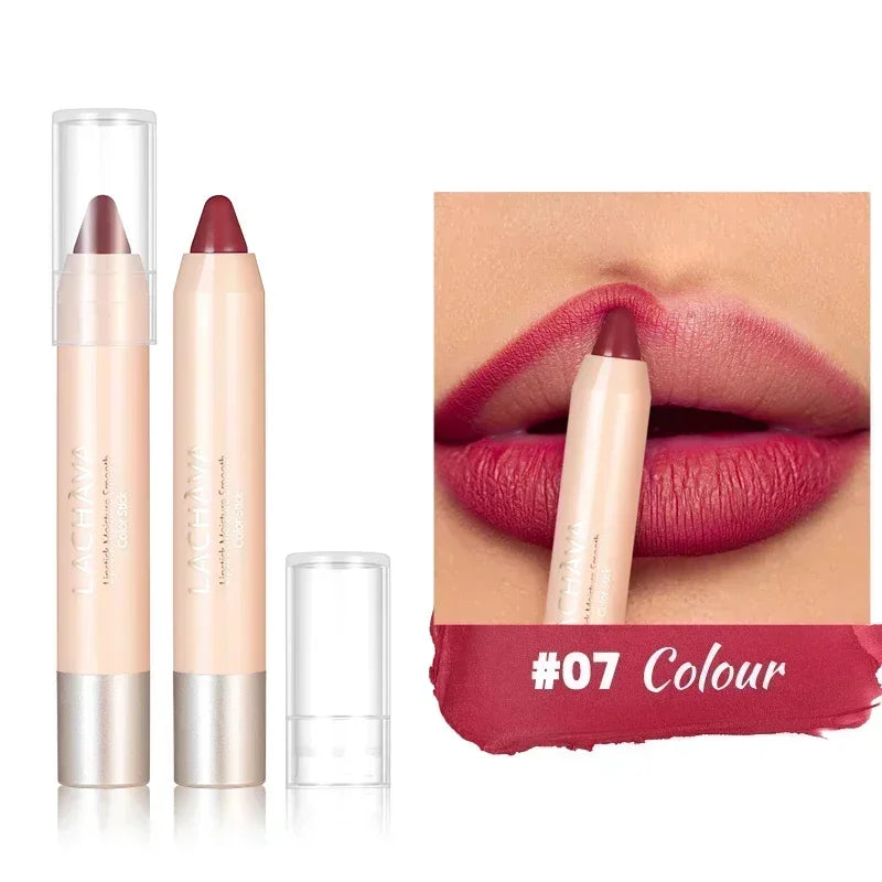 Nude Brown Lipliner Pen Waterproof Sexy Red Matte Contour Tint Lipstick Lasting Non-stick Cup Lipliner Pen Lips Makeup Cosmetic