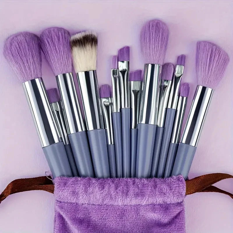 13Pcs Makeup Brushes Set Soft Fluffy Cosmetics Foundation Blush Powder Eyeshadow Kabuki Blending Makeup Brush Beauty Tools