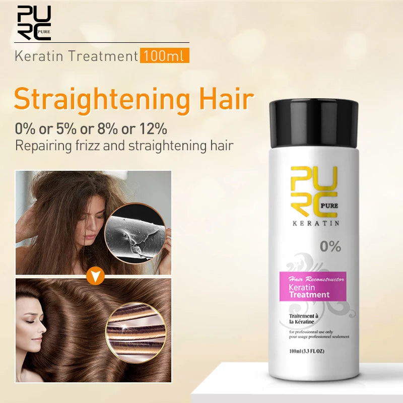 PURC Smoothing Shampoo Conditioner Professional Keratin Hair Treatment Nourishes Dry Repair Damaged Moisturizing Hair Care