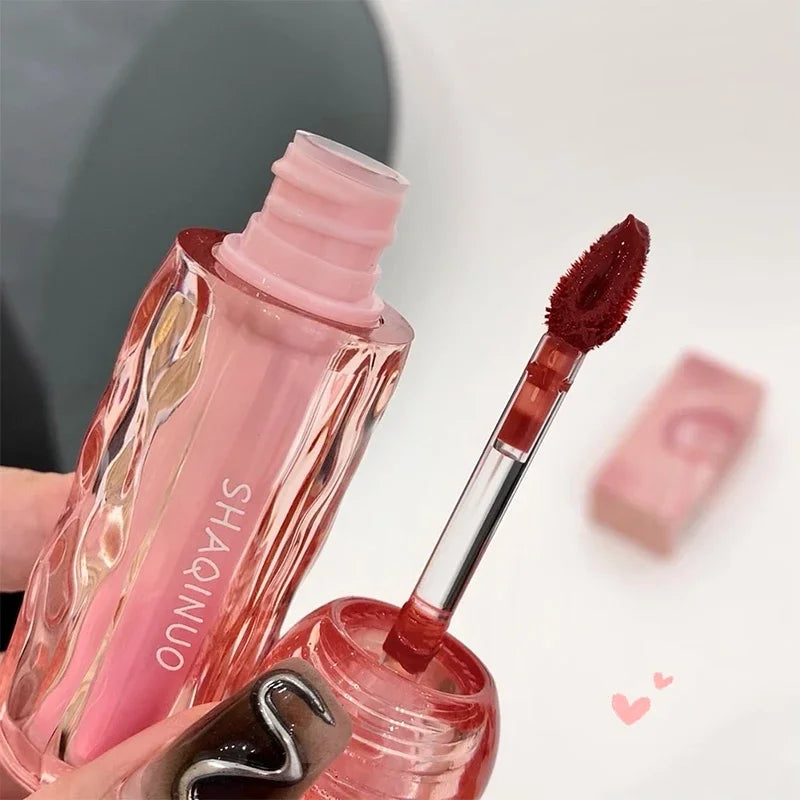 Mirror Lip Glaze Gloss Lasting Waterproof Non Stick Cup Bright Lipstick Lip Ink Tint Luxury Korean Nude Pink Makeup Cosmetics