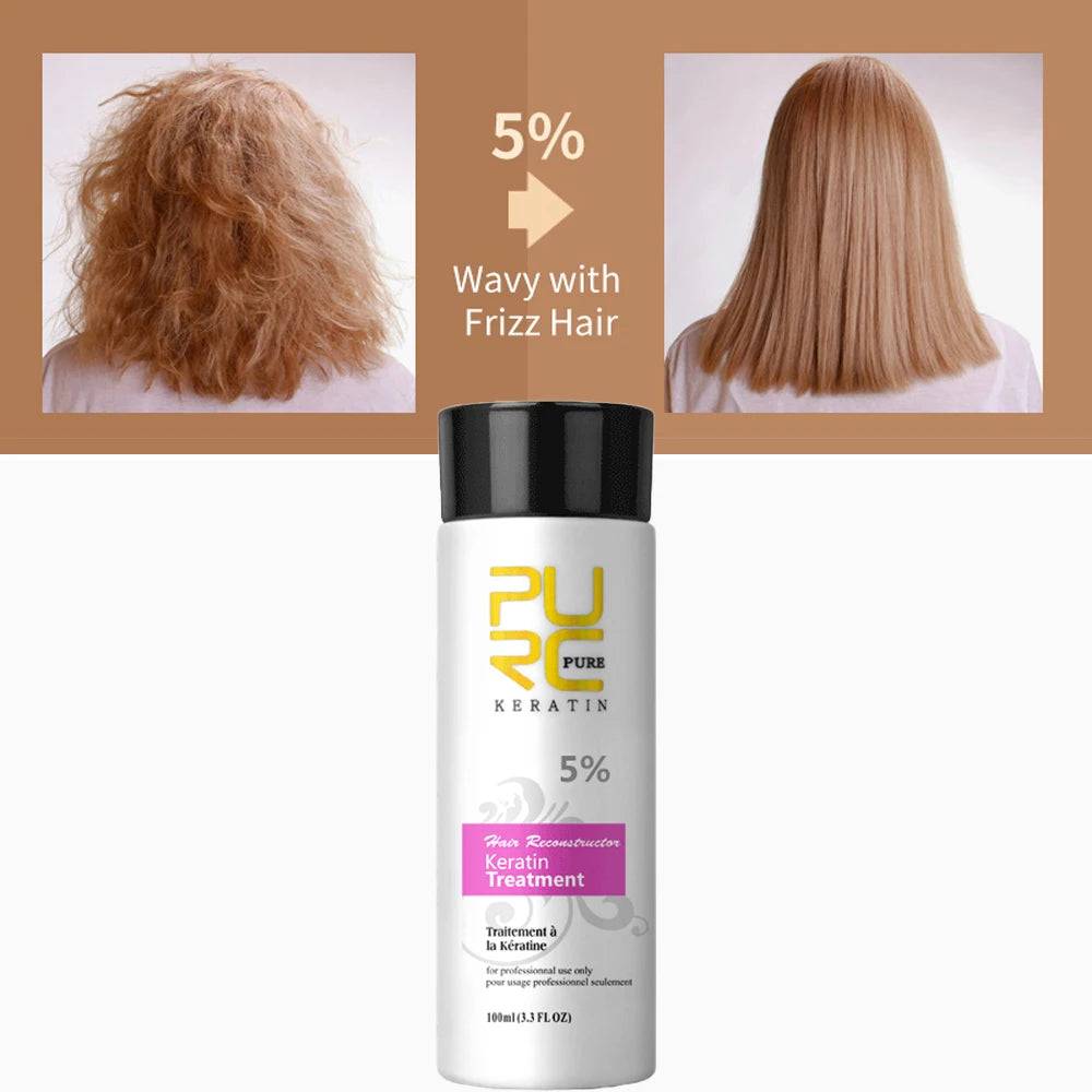 PURC Smoothing Shampoo Conditioner Professional Keratin Hair Treatment Nourishes Dry Repair Damaged Moisturizing Hair Care