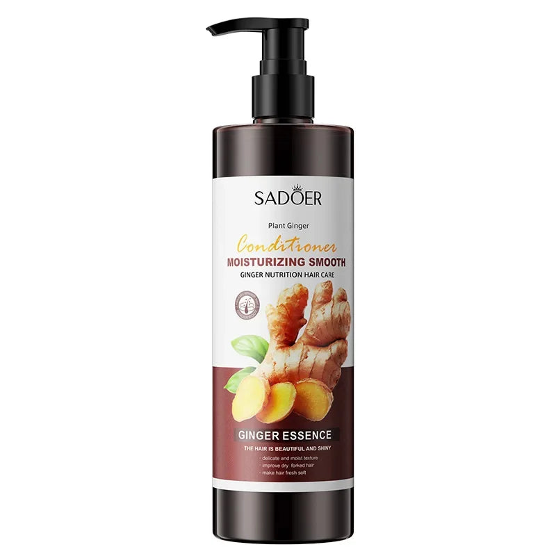 500ml Ginger Shampoo Conditioner Mask Promote Hair Growth and Deeply Nourish Scalp Soft and Smooth Moisturizing for Hair Care