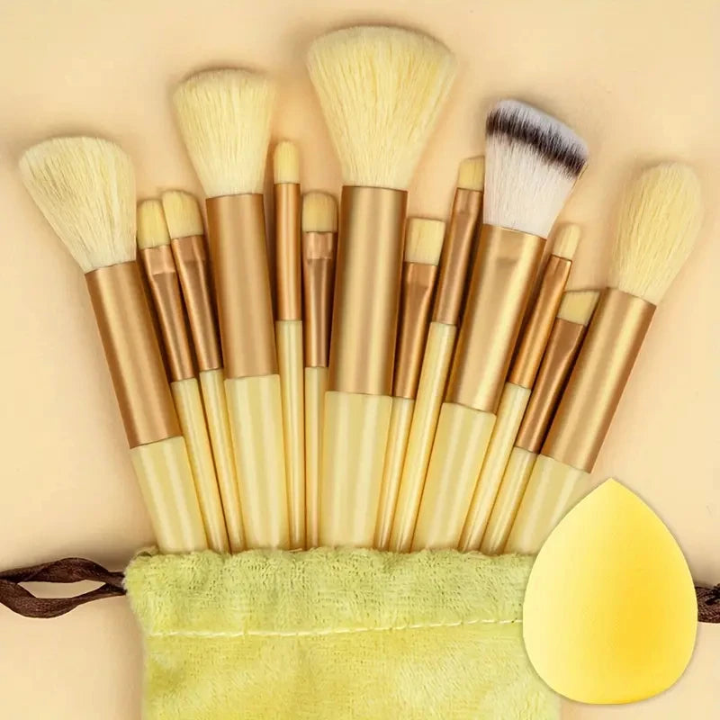 13Pcs Makeup Brushes Set Soft Fluffy Cosmetics Foundation Blush Powder Eyeshadow Kabuki Blending Makeup Brush Beauty Tools