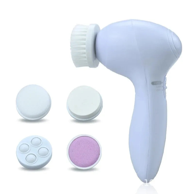 5 in 1 Electric Facial Cleanser Wash Face Cleaning Machine Skin Pore Cleaner Wash Machine Spa Blackhead Cleaning Facial Cleanser