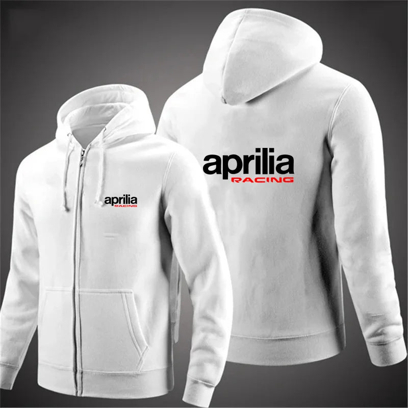 2024 Fashion Men's Hoodies Aprilia Racing Casual Hoodies Zip-up Autumn Coat Sweatshirts Tops Hoodie Male Clothing