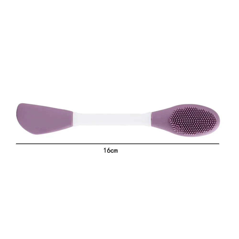 1Pcs Double Head Silicone Facial Mask Brush Facial Massage Cleaning Brushs DIY Mud Film Scraper Facial Care Tool Dropshiping