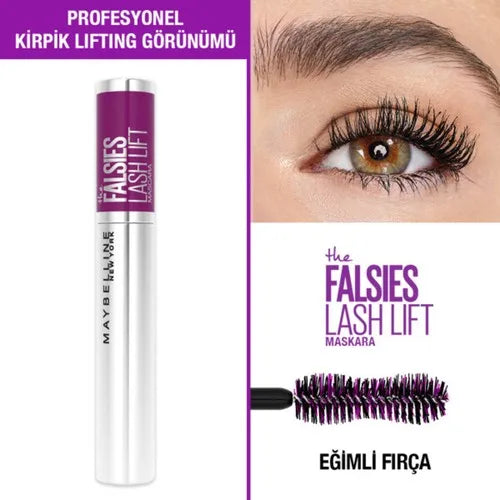 Maybelline New York Falsies Lash Lift Black Mascara Inspiration from professional applications beauty clean makeup