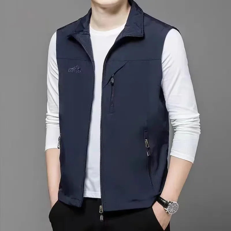 New Vest men thin sleeveless vest casual jacket jacket men vest