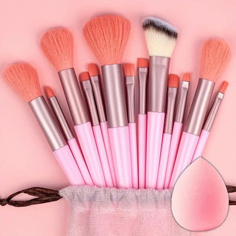 13Pcs Makeup Brushes Set Soft Fluffy Cosmetics Foundation Blush Powder Eyeshadow Kabuki Blending Makeup Brush Beauty Tools