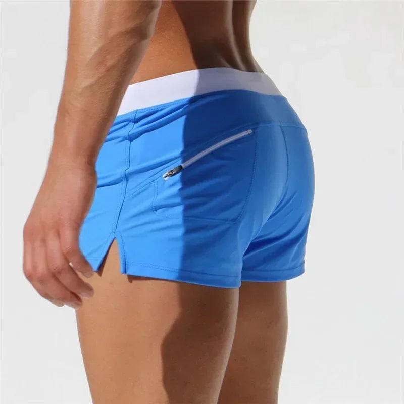 Summer New Quick Dry Mens Swim Shorts Summer Board Surf Swimwear Beach Short Male Running Gym Man Plus Size Trunks