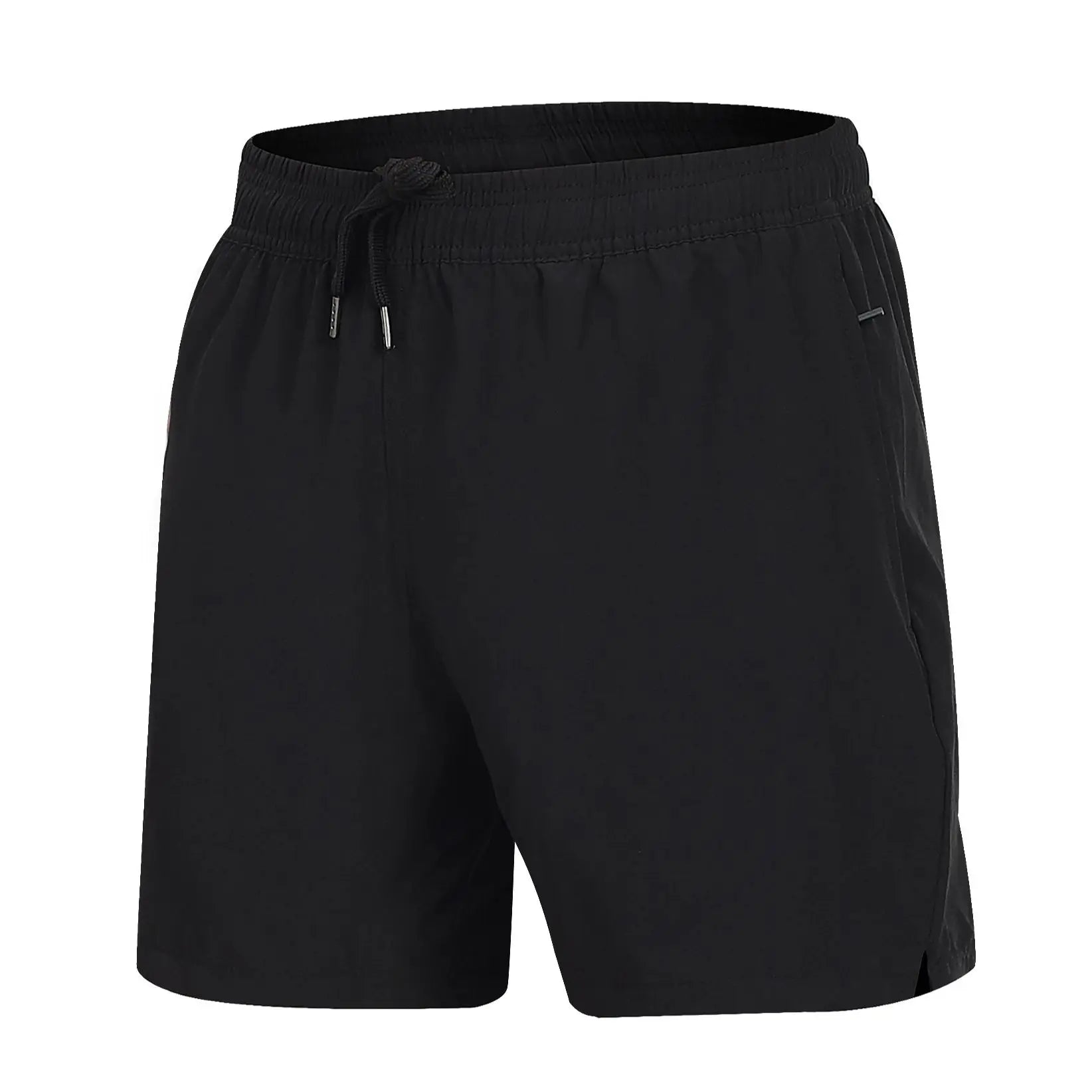 Summer  Men's Swim Trunks  Beach Shorts Elastic Closure Quick Dry Short Pants With Zipper Pockets