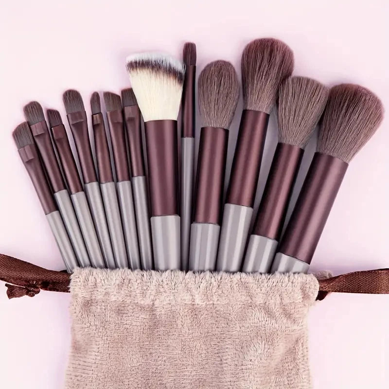 13Pcs Makeup Brushes Set Soft Fluffy Cosmetics Foundation Blush Powder Eyeshadow Kabuki Blending Makeup Brush Beauty Tools