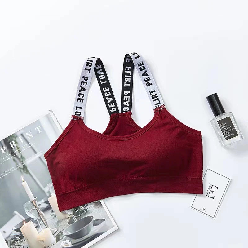 Women Sexy Sports Bra Tops For Gym Top Fitness Yoga Female Pad Sportswear Vest Tank Tops Sport Push Up Sports Bras Underwear