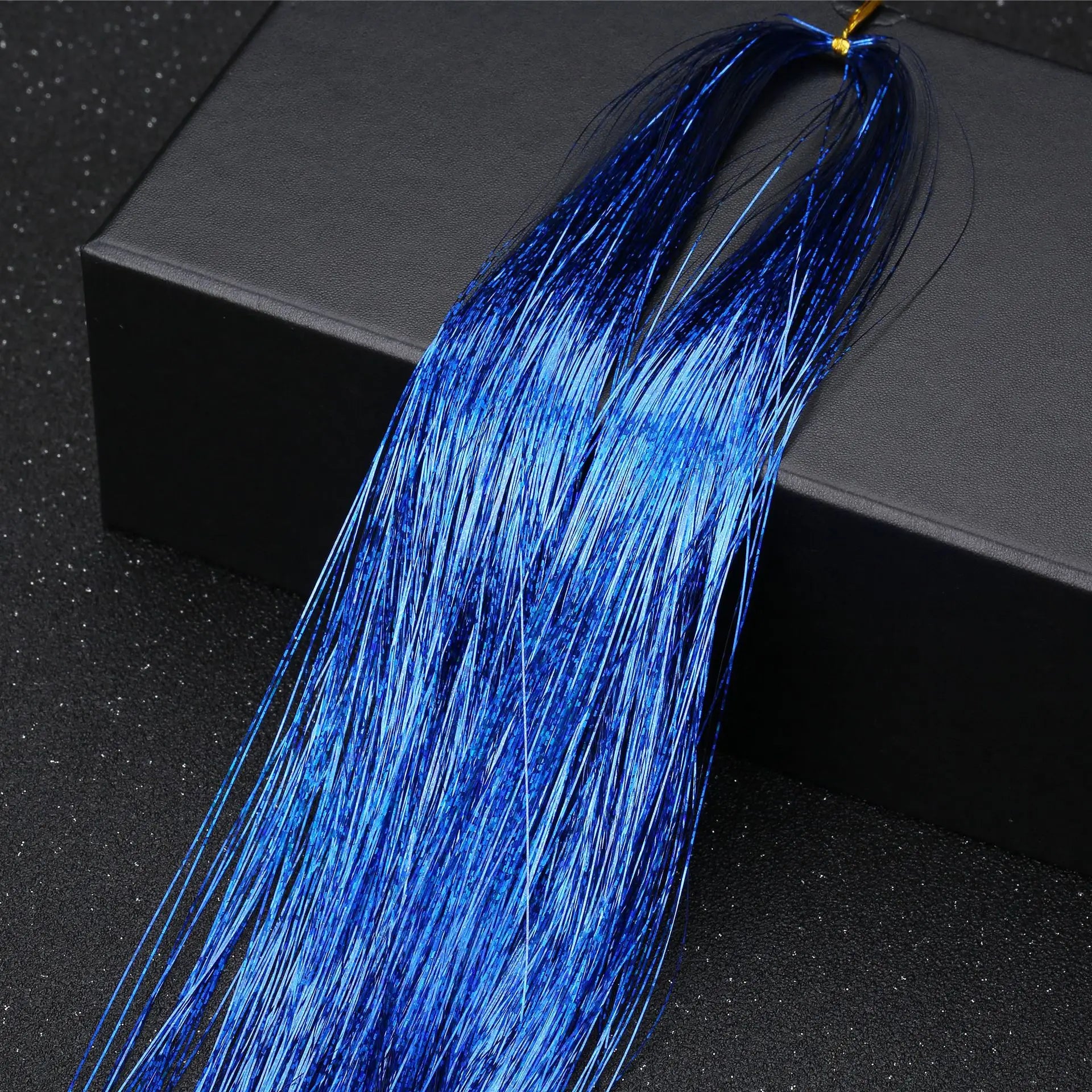 120cm  Sparkle Shiny Hair Tinsel Hair Extensions Dazzles Women Hippie for Braiding Headdress Hair Braiding Tools