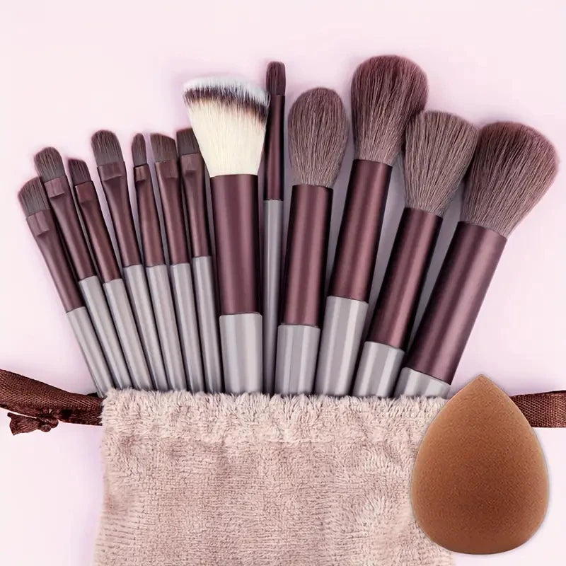 13Pcs Makeup Brushes Set Soft Fluffy Cosmetics Foundation Blush Powder Eyeshadow Kabuki Blending Makeup Brush Beauty Tools