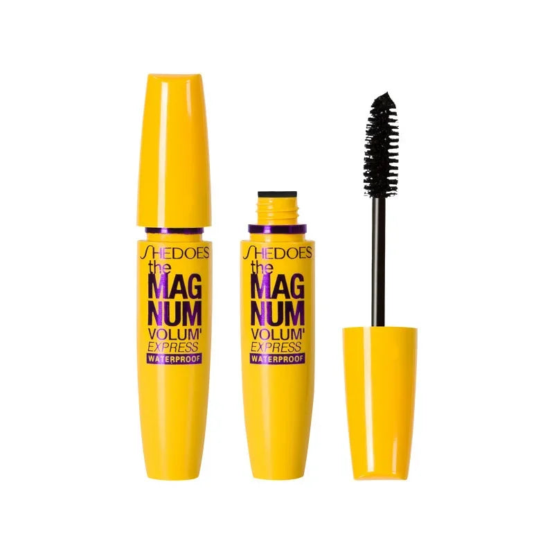 4d Waterproof Mascara Thicken Lengthen Curling Liquid Fiber Eyeblack Long Lasting Makeup Natural Black Professional Eyelash