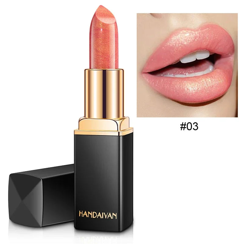 Mermaid Moisturizing Lipstick 9 Colors Waterproof Long Lasting Pigment Nude Pink Shimmer Lipstick Luxury Women Makeup Cosmetics