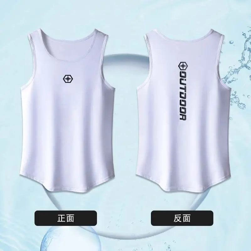 Sport Suits Men Summer Thin Quick Drying Vest+shorts Man's Set Fitness Running Suit Two-piece Set Mesh Ventilation Tracksuit