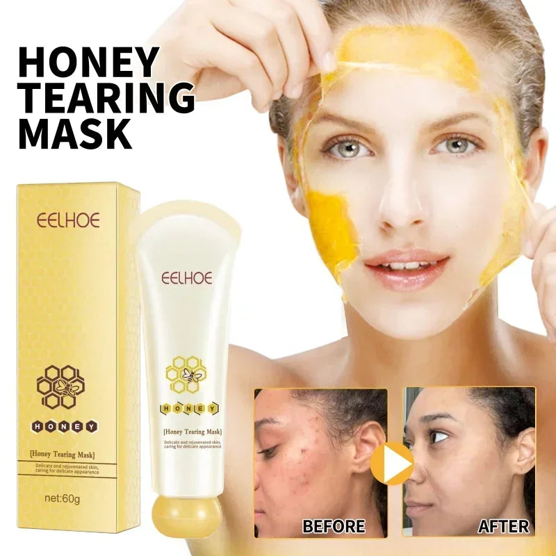 Honey Tearing Mask Peel-off Mask Tearing Shrinks Pores Remove Peel Off Dead Skin Oil Control Clean Pores Face Skincare Mask