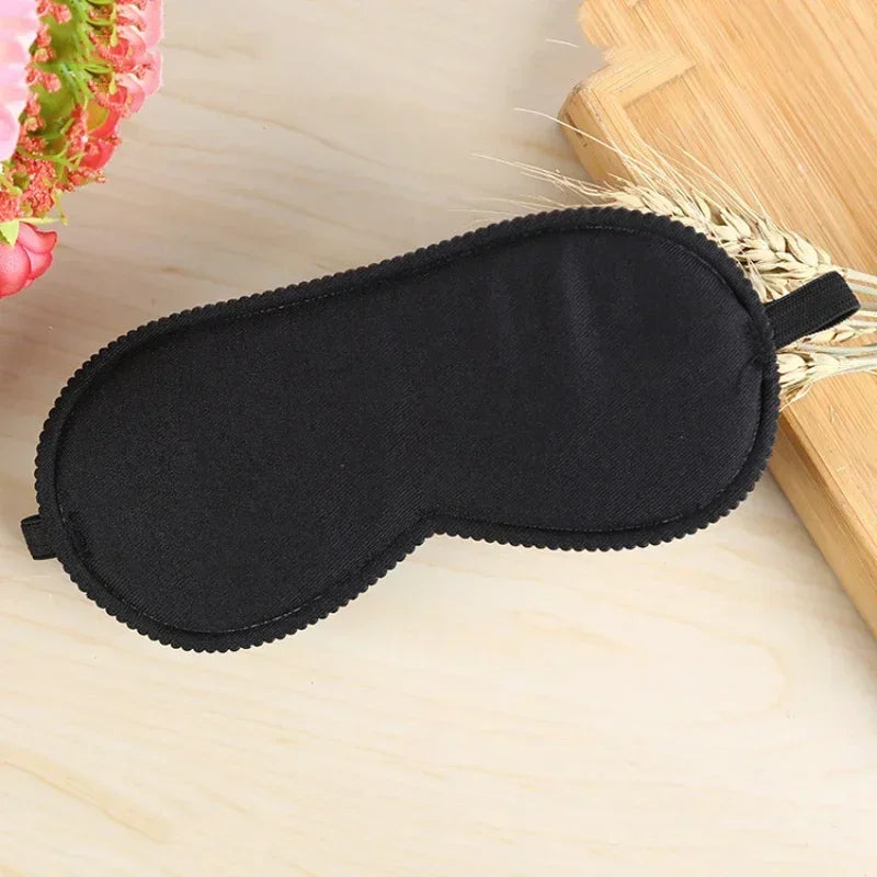 수면안대 1pc Sleeping Eye Mask Black Eye Shade Sleep Mask Black Mask Bandage on Eyes for Sleeping Emotion Sleep Masks