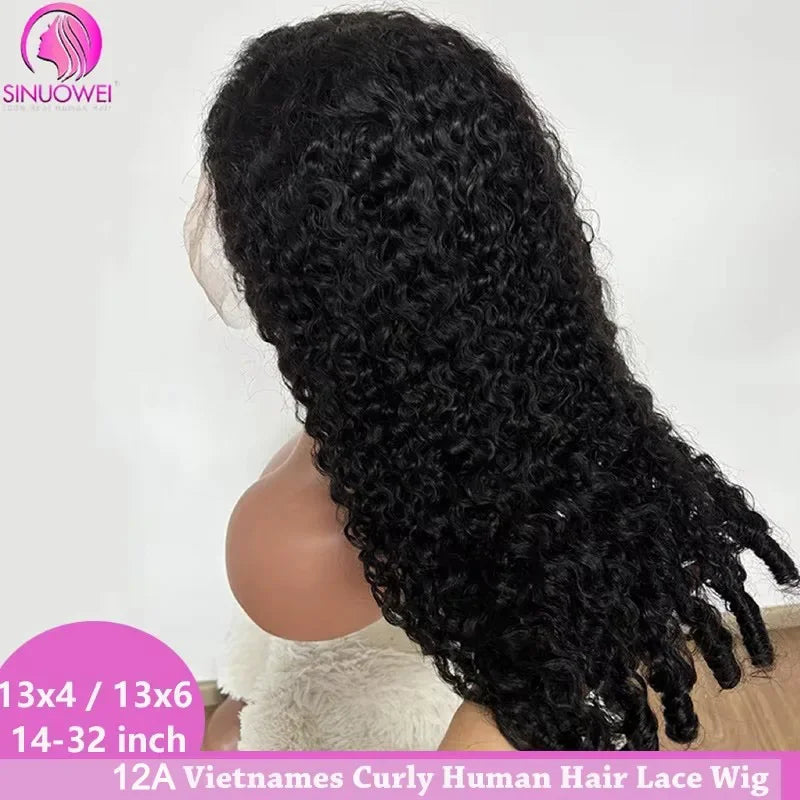 13x4 Transparent Lace Frontal Wigs Vietnamese Water Curly 13x6 Lace Frontal Wig Pixie Curly Full Lace Human Hair Wigs