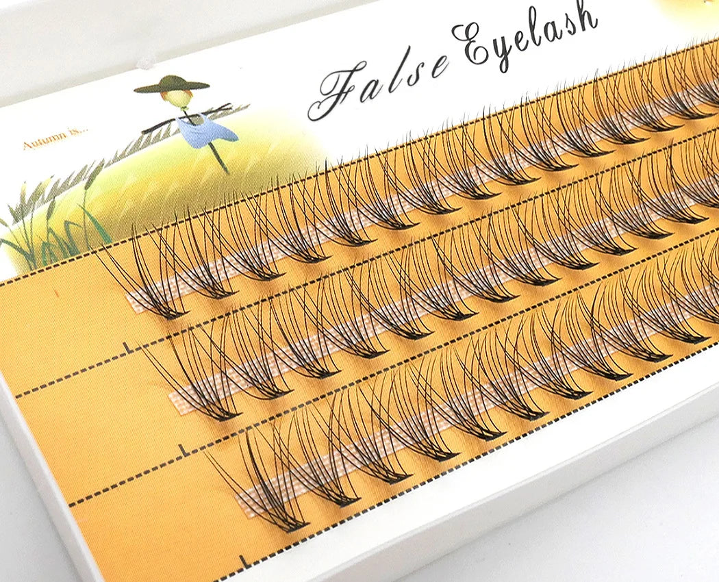 60 bundles/box10/20/30D Individual Cluster Eyelash Natural Eyelash extension Russia Eyelash Cluster Makeup tool for fake Eyelash