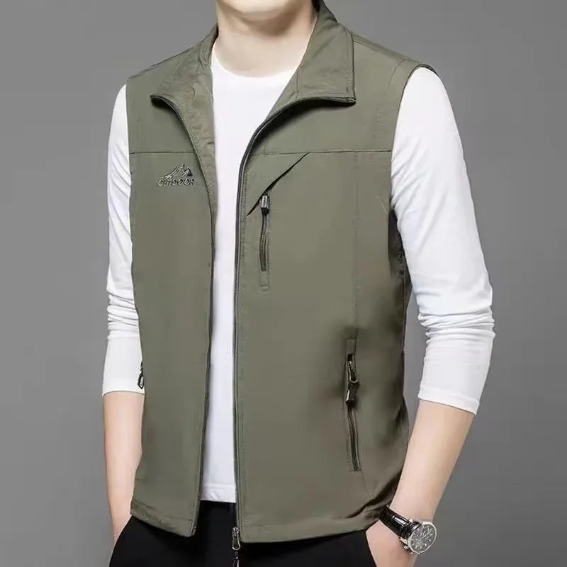 New Vest men thin sleeveless vest casual jacket jacket men vest