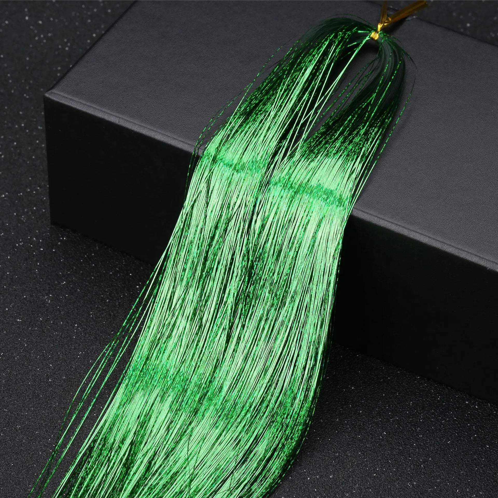 120cm  Sparkle Shiny Hair Tinsel Hair Extensions Dazzles Women Hippie for Braiding Headdress Hair Braiding Tools