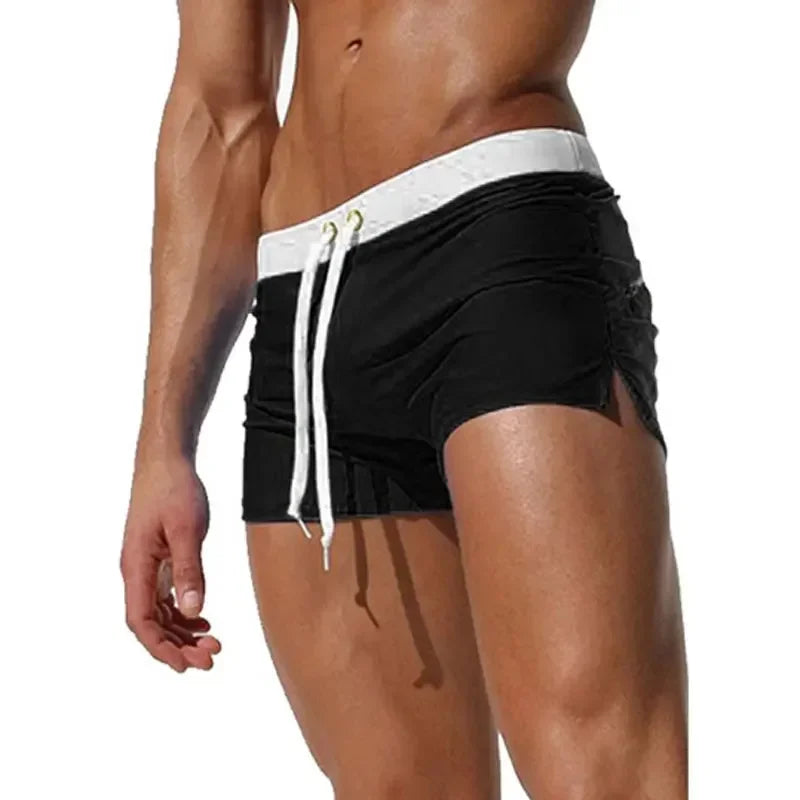 Summer New Quick Dry Mens Swim Shorts Summer Board Surf Swimwear Beach Short Male Running Gym Man Plus Size Trunks